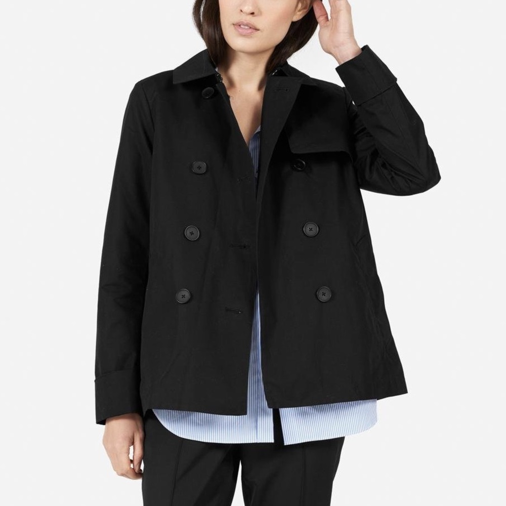 Everlane Swing Trench Jacket Black XS
